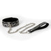 Smart Moves - Collar met Ketting - PU Leer - Slangenprint Zilver/Zwart-Laced-up.nl