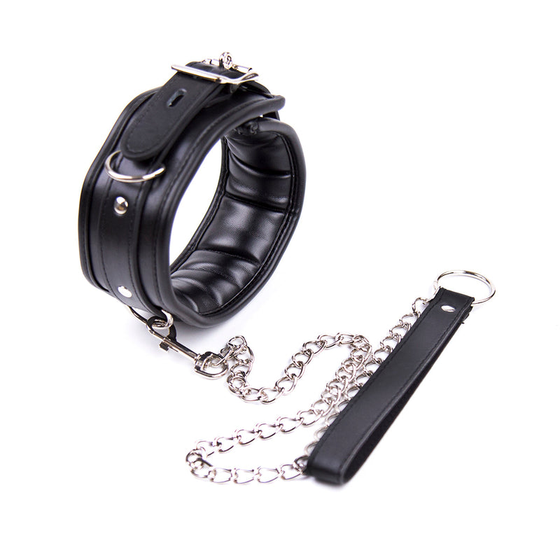 Smart Moves - Padded Collar - Includes Leash - Black-Laced-up.nl