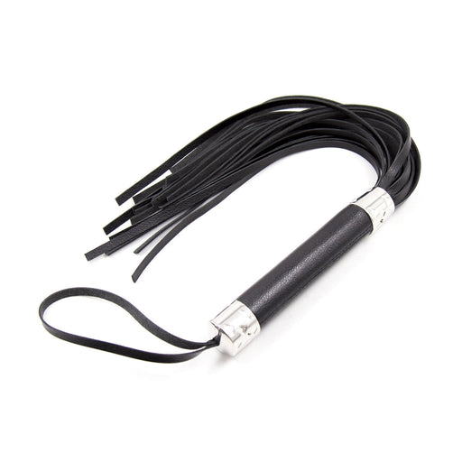 Smart Moves - Flogger - Glatter Griff - 50 cm - Schwarz/Silber-Laced-up.nl