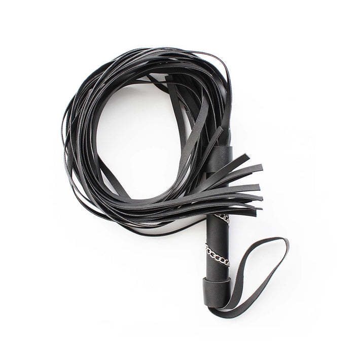 Smart Moves - Flogger - Handvat Gedecoreerd met Kettingen - 64 cm - Zwart-Laced-up.nl