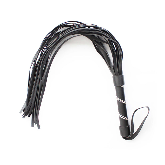 Smart Moves - Flogger - Handvat Gedecoreerd met Kettingen - 64 cm - Zwart-Laced-up.nl