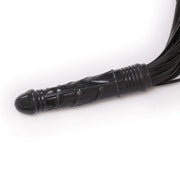 Smart Moves - Flogger met Dildo Handvat - Zwart-Laced-up.nl