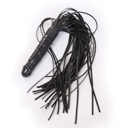 Smart Moves - Flogger met Dildo Handvat - Zwart-Laced-up.nl