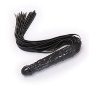 Smart Moves - Flogger met Dildo Handvat - Zwart-Laced-up.nl