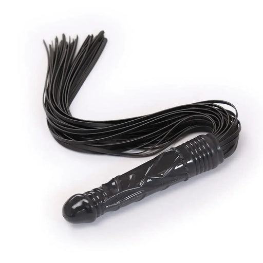 Smart Moves - Flogger met Dildo Handvat - Zwart-Laced-up.nl