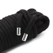Smart Moves - Corde en coton avec finitions métalliques - Noir - Laced-up.nl