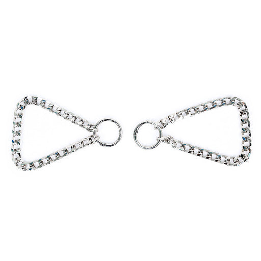 Smart Moves - Ketting Handboeien met Twee Ringen - Zilver-Erotiekvoordeel.nl