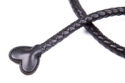 Smart Moves - Lange Singletail Zweep - Hartvormig Uiteinde - 131 cm - Zwart-Laced-up.nl