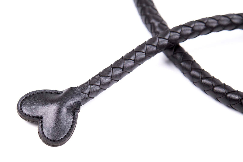 Smart Moves - Lange Singletail Zweep - Hartvormig Uiteinde - 131 cm - Zwart-Laced-up.nl