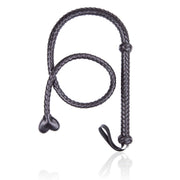 Smart Moves - Lange Singletail Zweep - Hartvormig Uiteinde - 131 cm - Zwart-Laced-up.nl