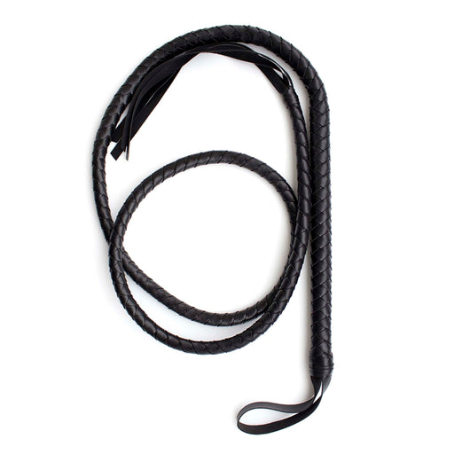 Smart Moves - Lange Zweep - Singletail - Bullwhip - PVC - 200 cm - Zwart-Laced-up.nl