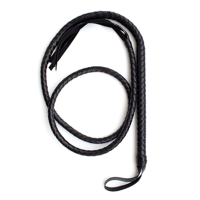 Smart Moves - Lange Zweep - Singletail - Bullwhip - PVC - 200 cm - Zwart-Laced-up.nl