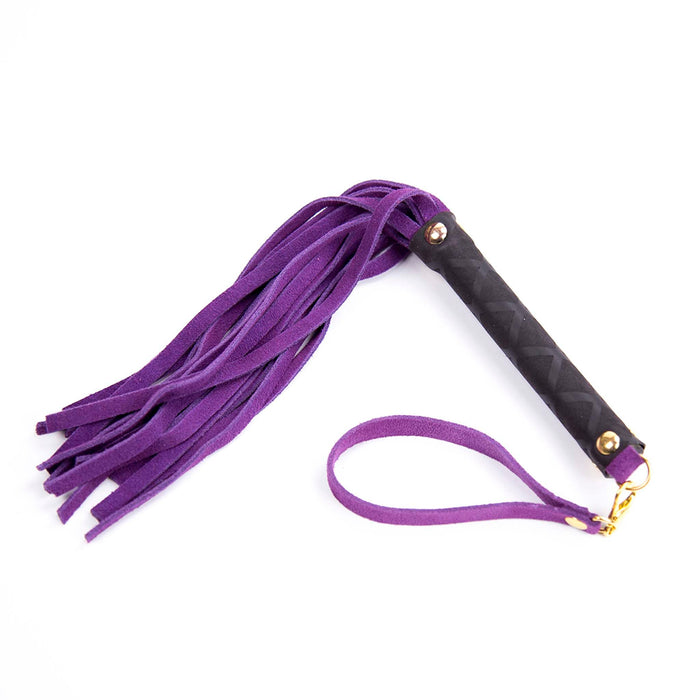 Smart Moves - Lederen Flogger - 27 cm - Paars-Laced-up.nl