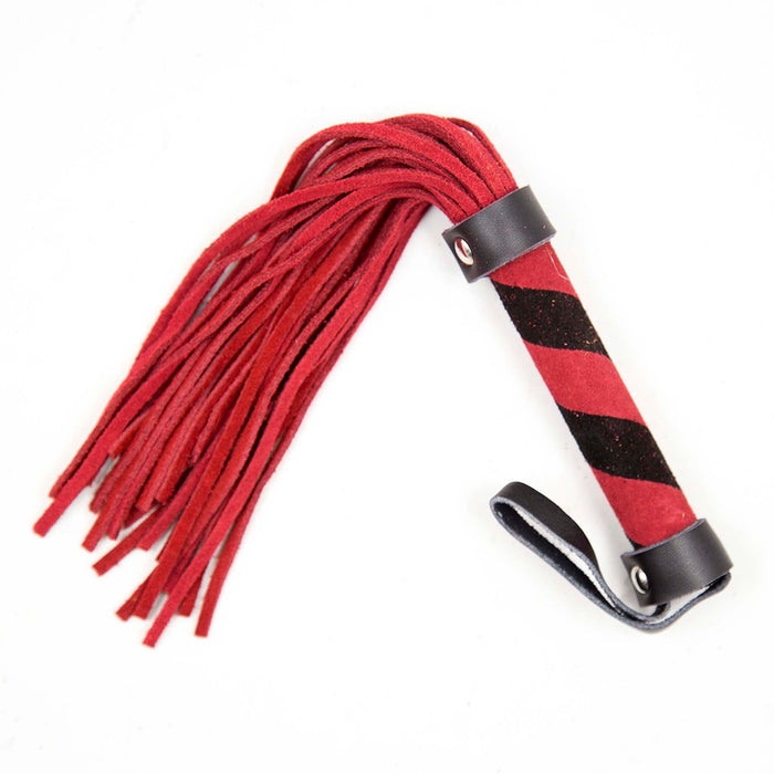Smart Moves - Lederen Flogger - 27 cm - Rood/Zwart-Laced-up.nl