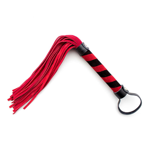 Smart Moves - Lederen Flogger - 39 cm - Rood/Zwart-Laced-up.nl