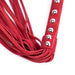 Smart Moves - Lederen Flogger met Studs - 38 cm - Rood-Laced-up.nl
