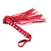 Smart Moves - Lederen Flogger met Studs - 38 cm - Rood-Laced-up.nl