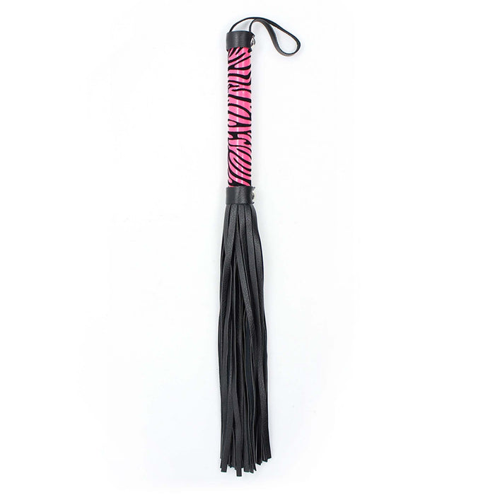 Smart Moves - Flogger Panterprint - 39 cm - Roze/Zwart-Laced-up.nl