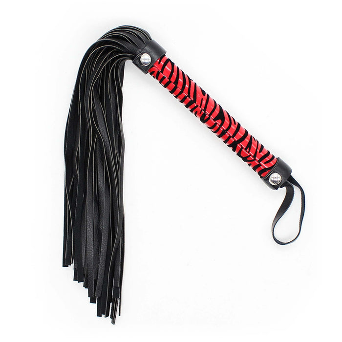 Smart Moves - Flogger Panterprint - 39 cm - Rood/Zwart-Laced-up.nl