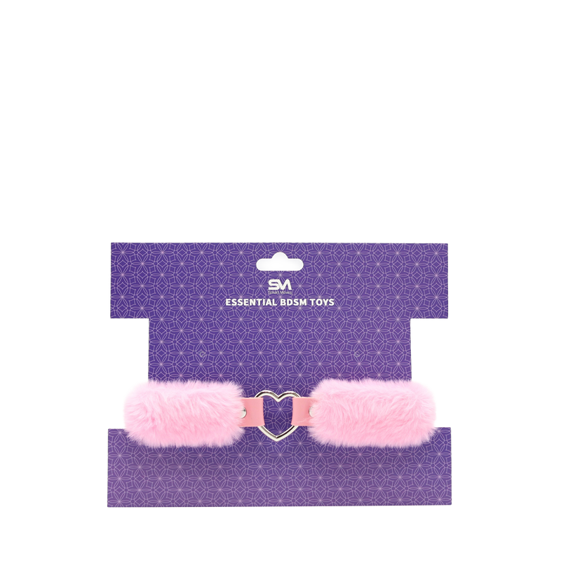 Smart Moves - Love Collar - Faux Fur - Heart-Shaped Ring - Pink-Laced-up.nl