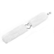 Smart Moves - Love Collar - Faux Fur - Heart-Shaped Ring - White-Laced-up.nl
