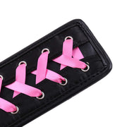 Smart Moves - Paddle - 36 cm Diamanten - Zwart met Roze Lint-Laced-up.nl
