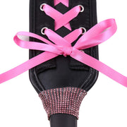 Smart Moves - Paddle - 36 cm Diamanten - Zwart met Roze Lint-Laced-up.nl
