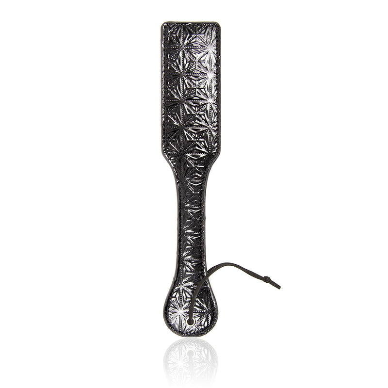 Smart Moves - Paddle Lakleer - 32 cm - Zwart-Erotiekvoordeel.nl