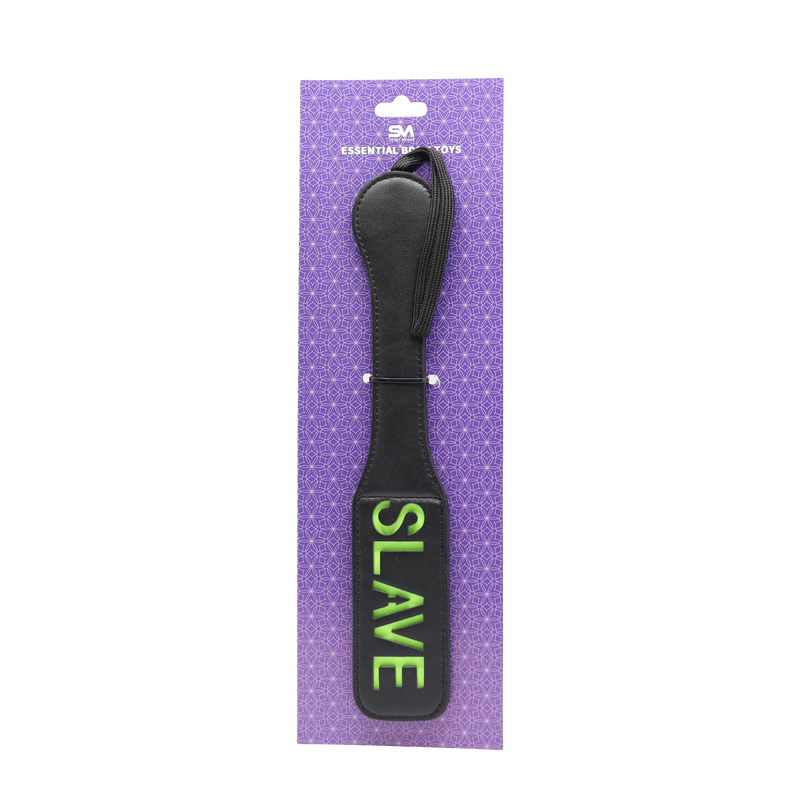 Smart Moves - Paddle SLAVE - Zwart/Glow-in-the-Dark-Erotiekvoordeel.nl