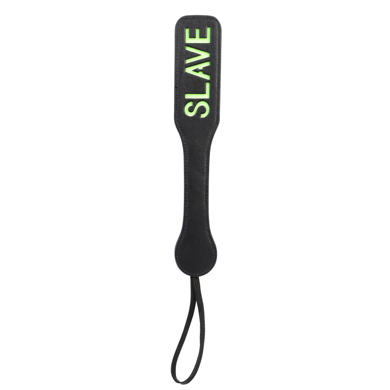 Smart Moves - Paddle SLAVE - Zwart/Glow-in-the-Dark-Erotiekvoordeel.nl