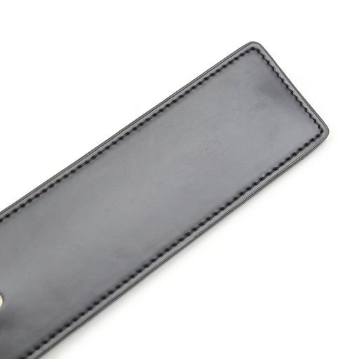 Smart Moves - Rechte Paddle - Handvat met Studs - PU Leer - Zwart-Erotiekvoordeel.nl