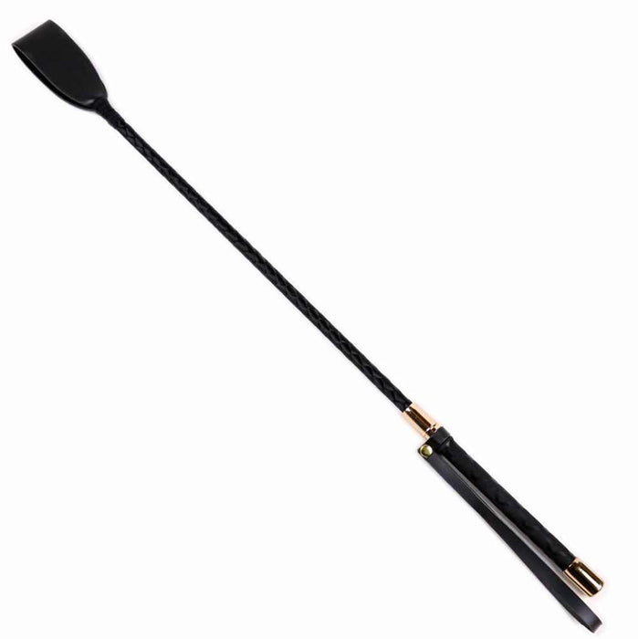 Smart Moves - Rijzweep van PVC met Gouden Tip - Zwart-Laced-up.nl