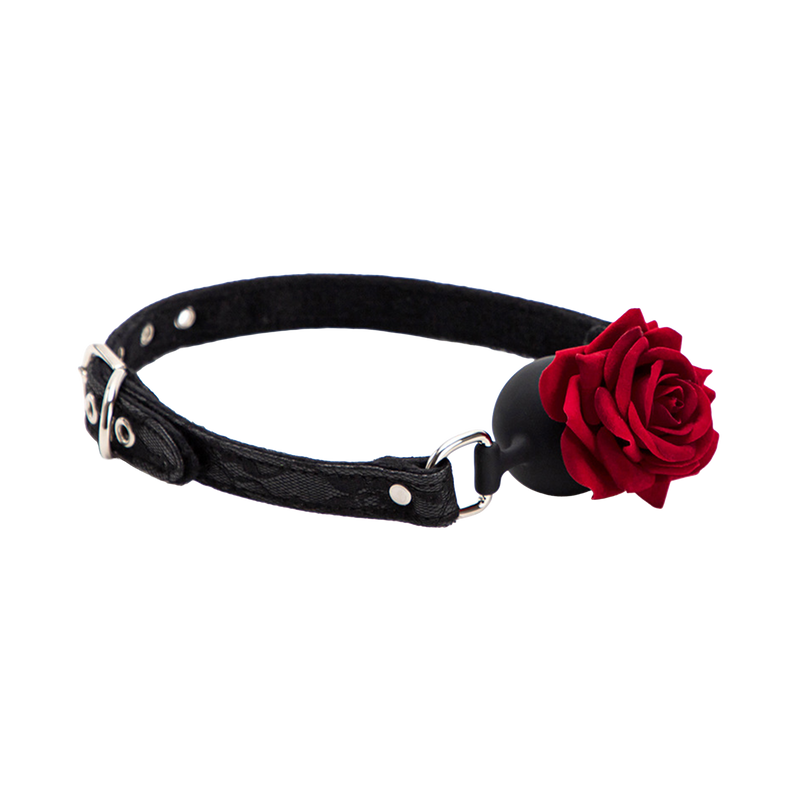 Smart Moves - Roos Ball Gag - Zwart/Rood-Erotiekvoordeel.nl