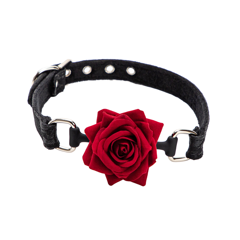 Smart Moves - Roos Ball Gag - Zwart/Rood-Erotiekvoordeel.nl