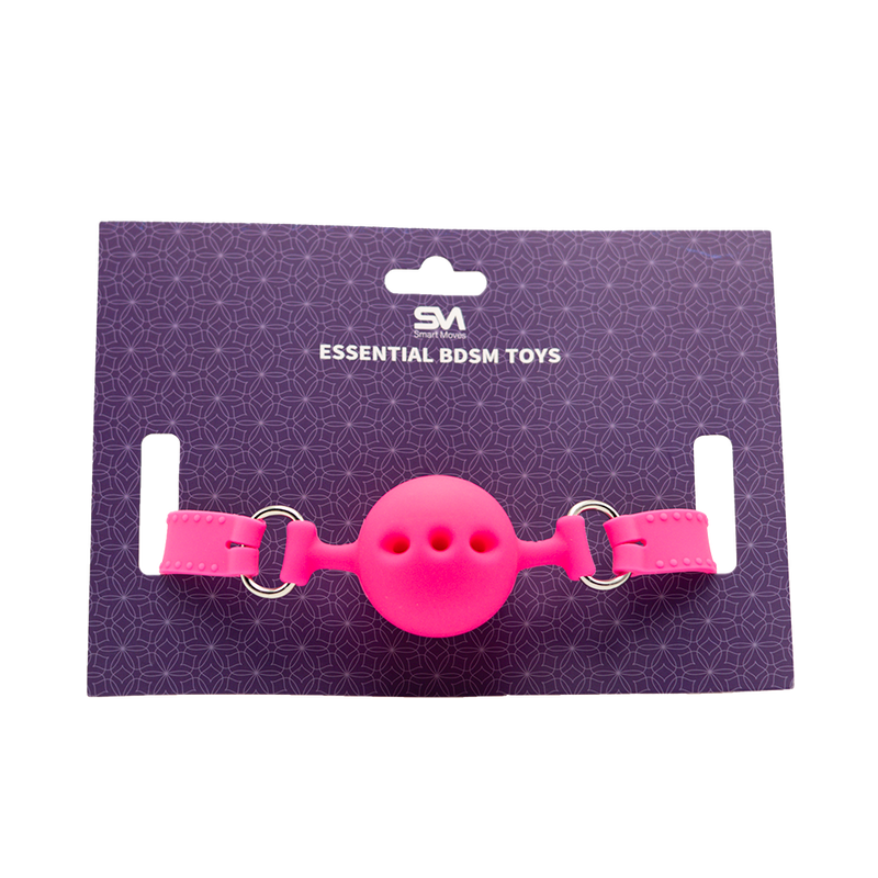 Smart Moves - Silicone Ball Gag - Roze-Erotiekvoordeel.nl