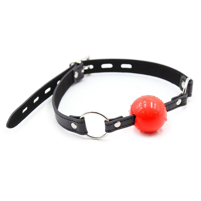 Smart Moves - Siliconen Ball Gag - Zwart/Rood-Laced-up.nl