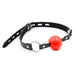 Smart Moves - Siliconen Ball Gag - Zwart/Rood-Laced-up.nl
