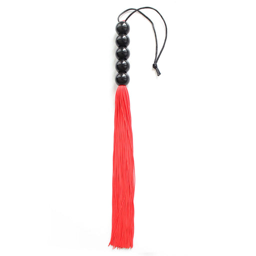 Smart Moves - Siliconen Flogger - 35 cm - Rood/Zwart-Laced-up.nl