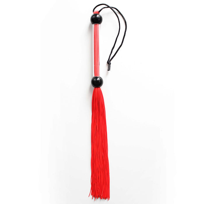 Smart Moves - Siliconen Flogger - 38 cm - Rood/Zwart-Laced-up.nl