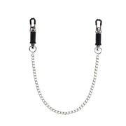 Smart Moves - Nipple Clamps with Screw Sockets and Chain - Adjustable - Black/Silver - Laced-up.nl
