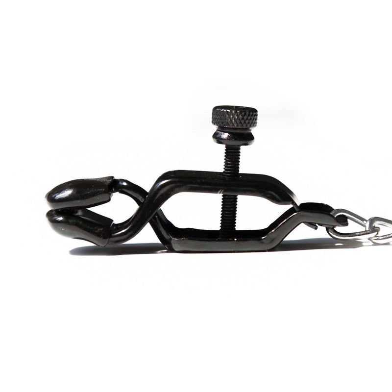 Smart Moves - Nipple Clamps with Adjustable Screw and Chain - Black-Laced-up.nl