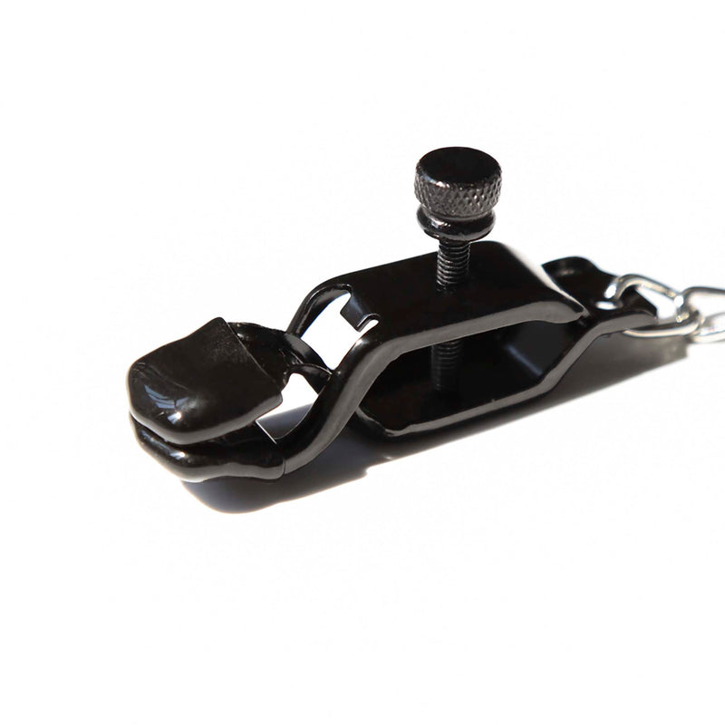 Smart Moves - Nipple Clamps with Adjustable Screw and Chain - Black-Laced-up.nl