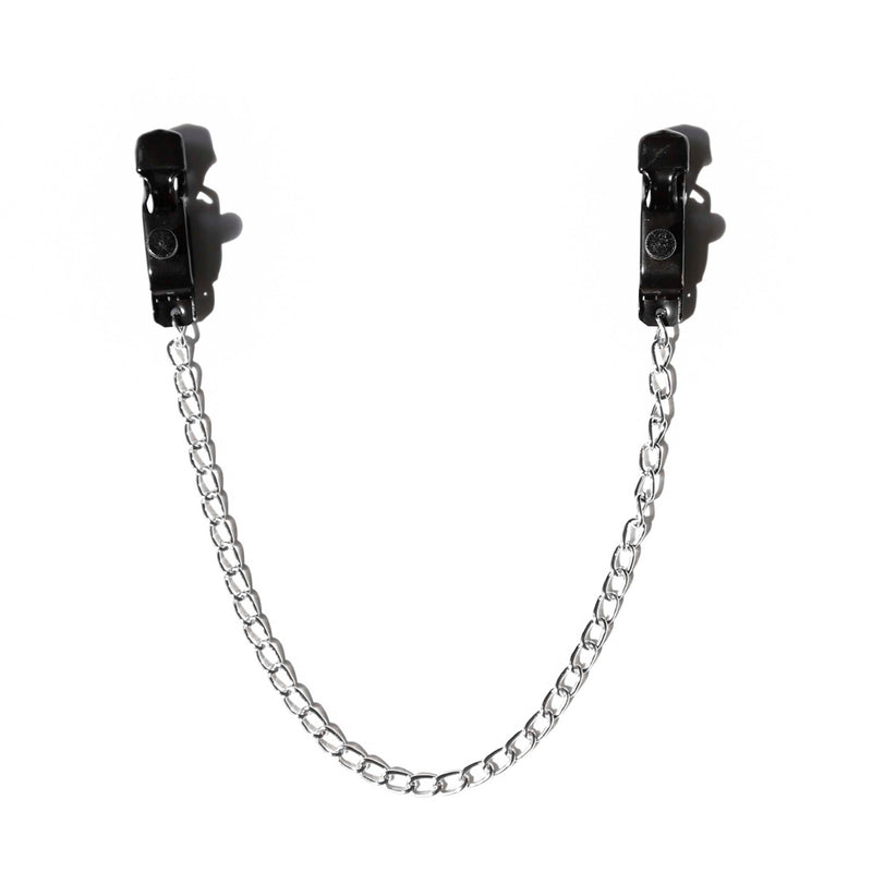 Smart Moves - Nipple Clamps with Adjustable Screw and Chain - Black-Laced-up.nl