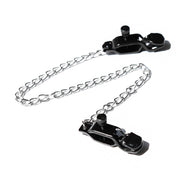 Smart Moves - Nipple Clamps and Labia Clamps on a Chain - Adjustable - Silver-Laced-up.nl