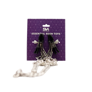 Smart Moves - Nipple Clamps and Labia Clamps on a Chain - Adjustable - Silver-Laced-up.nl