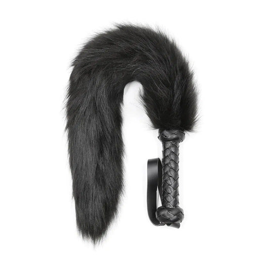 Smart Moves - Vossenstaart Flogger - 62cm - Zwart-Erotiekvoordeel.nl