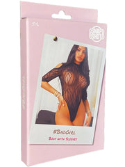 Snapshot - #badgirl - Body met Mouwtjes en Open Rug - One Size - Zwart-Laced-up.nl