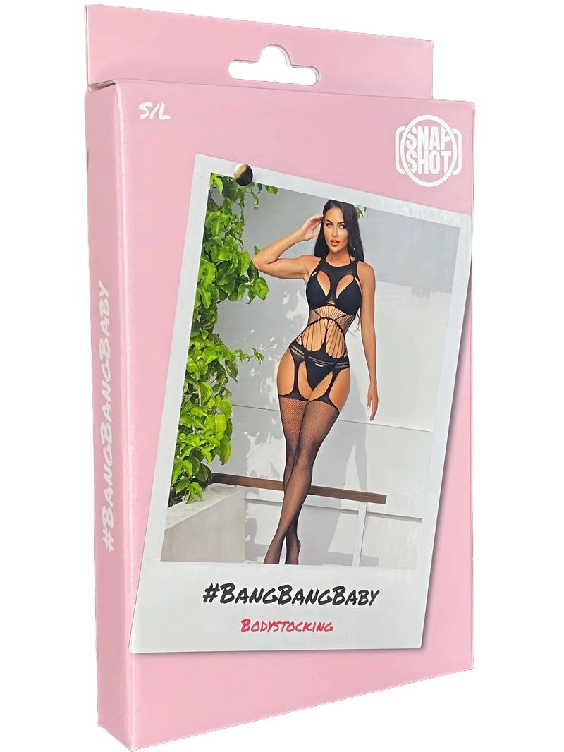 Snapshot - #bangbangbaby - Catsuit - Bodystocking - One Size - Zwart-Laced-up.nl