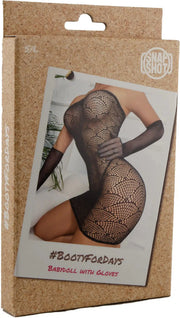 Snapshot - #bootyfordays - Mini Jurkje met Handschoenen - One Size - Zwart-laced-up.nl