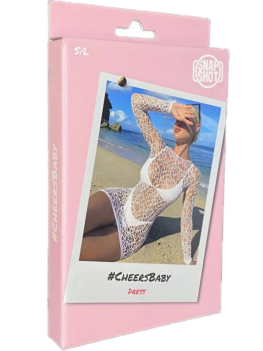 Snapshot - #cheersbaby - Visnet Jurk - One Size - Wit-Laced-up.nl